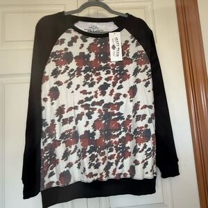 Crazy Train Cow and Plaid - M - NWT